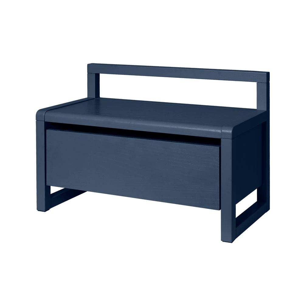 Ferm Living Little Architect Bench with Storage Dark Blue