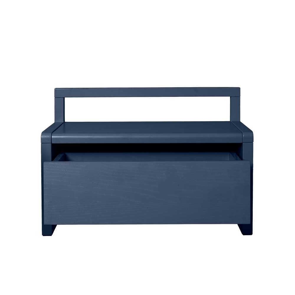 Ferm Living Little Architect Bench with Storage Dark Blue