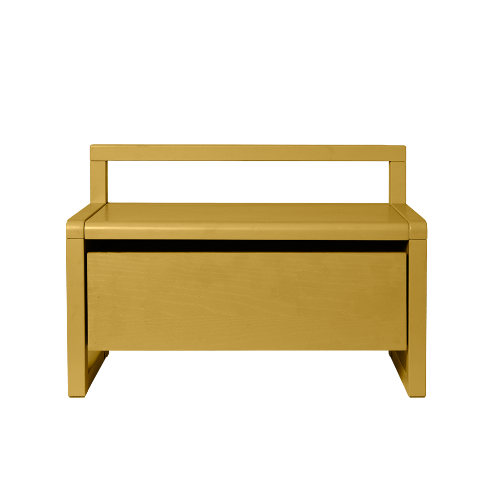 Ferm Living Little Architect Bench with Storage Yellow