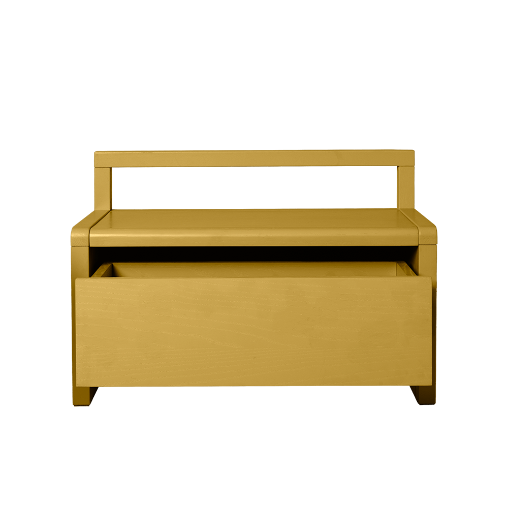 Ferm Living Little Architect Bench with Storage Yellow