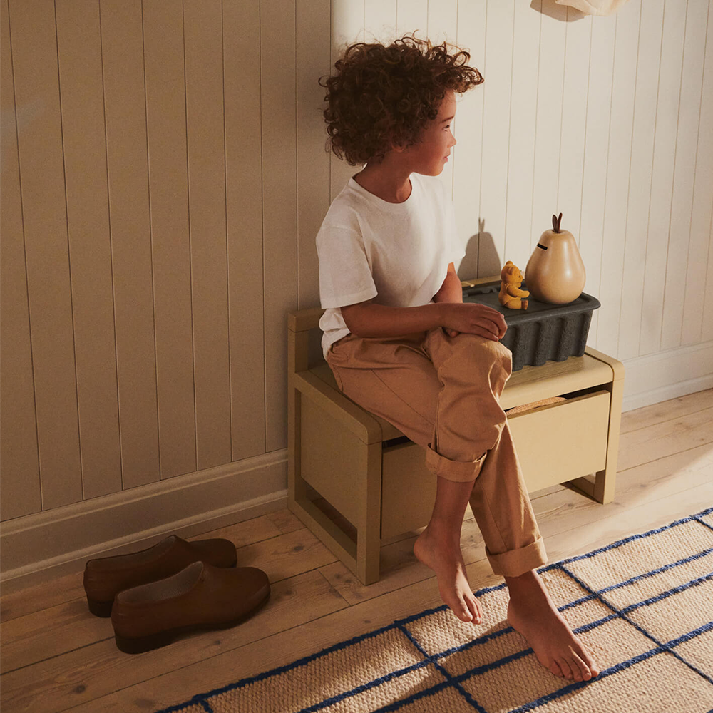Ferm Living Little Architect Banc avec rangement Cashmere