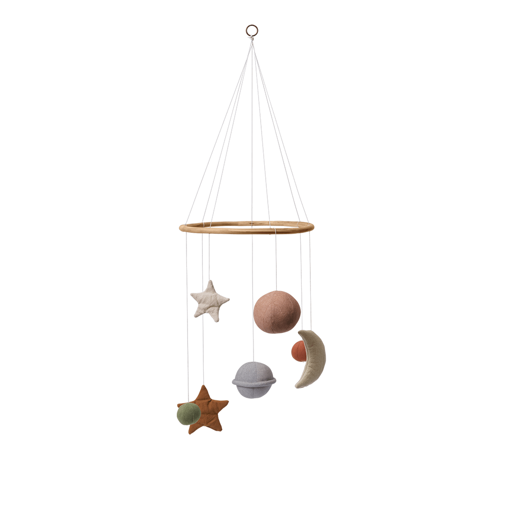 Ferm Living Bird Mobile 'Skye' Multi