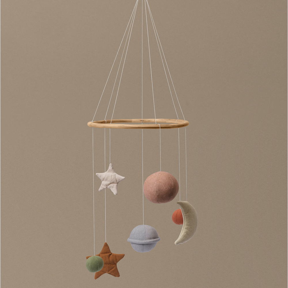 Ferm Living Bird Mobile 'Skye' Multi