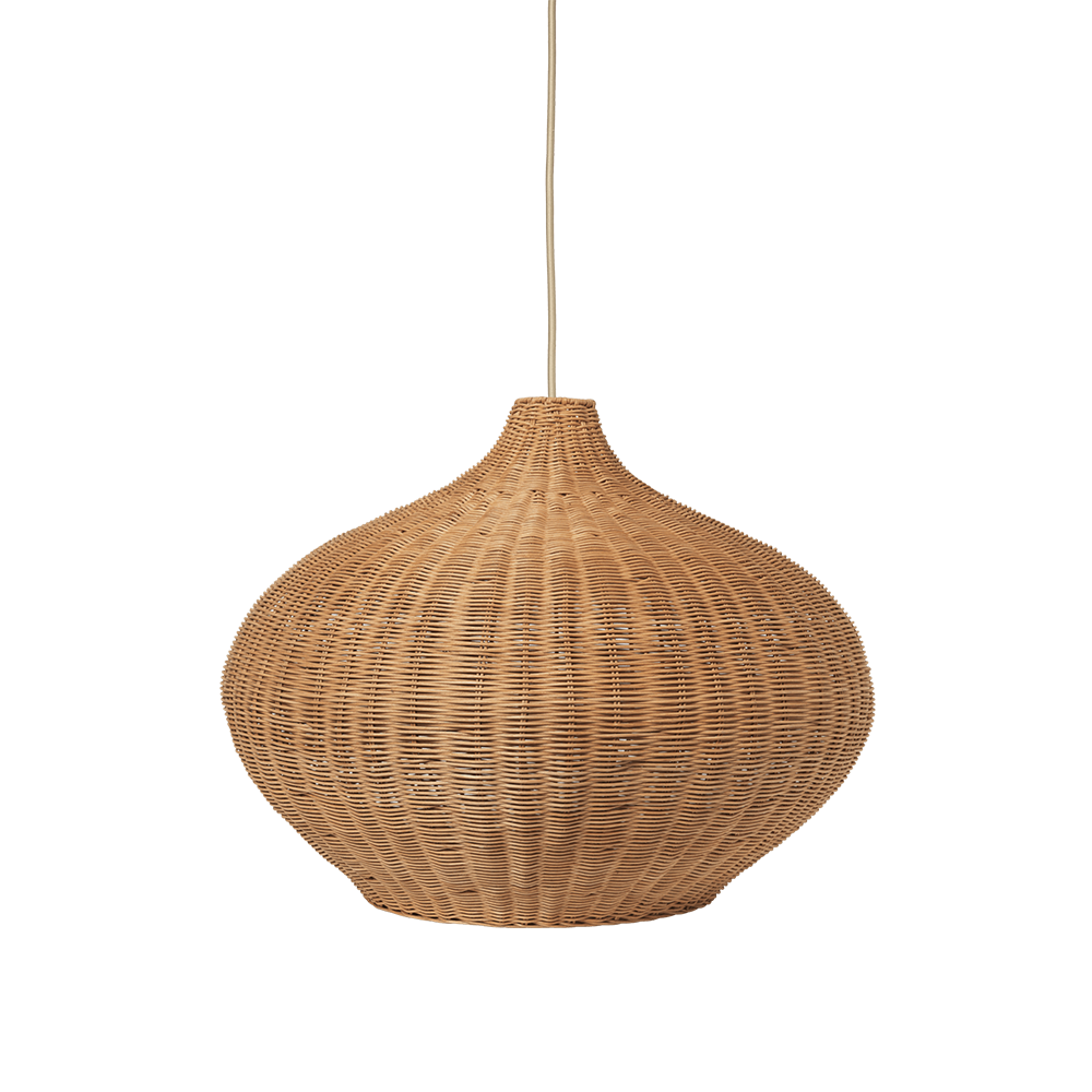 Ferm Living  Rattan Lampe geflochten 'Belly'  Natur - Online MY SNOWFLAKE