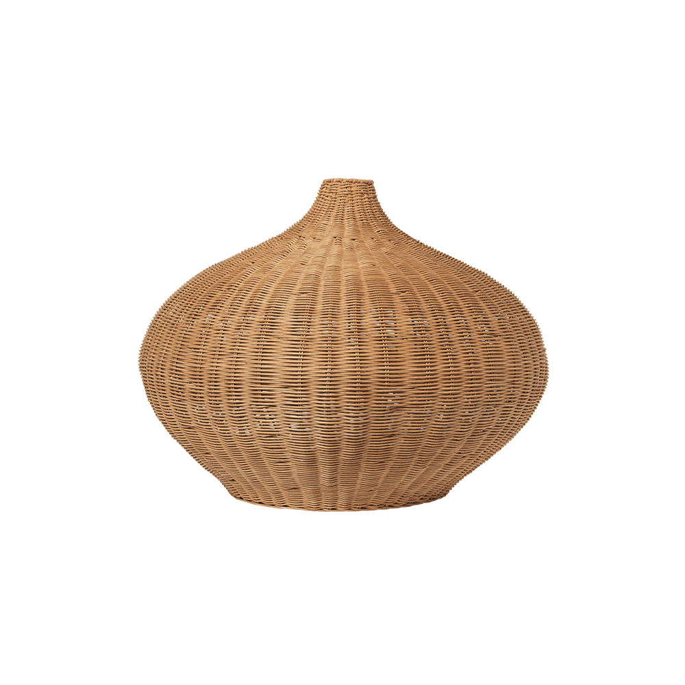 Ferm Living  Rattan Lampe geflochten 'Belly'  Natur - Online MY SNOWFLAKE
