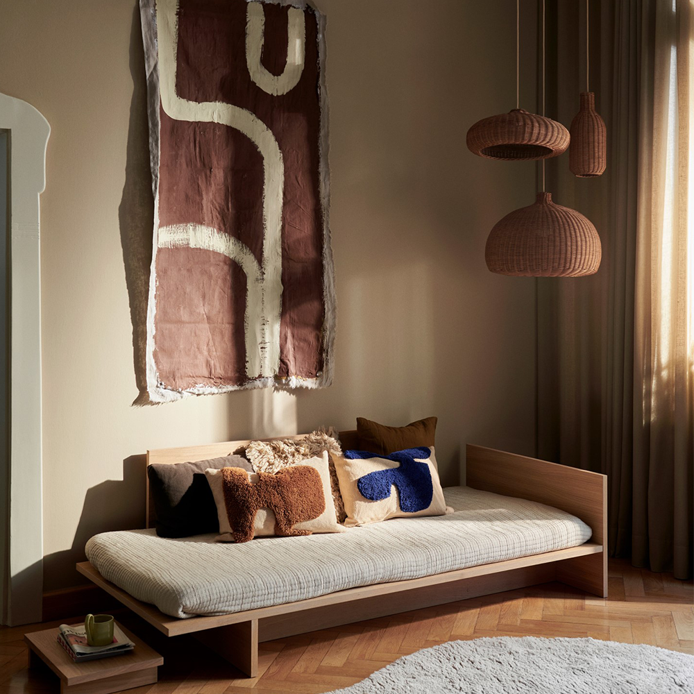 Ferm Living  Rattan Lampe geflochten 'Belly'  Natur - Online MY SNOWFLAKE