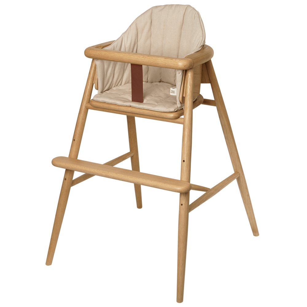 Coussin de chaise haute Ferm Living « Muru » sable