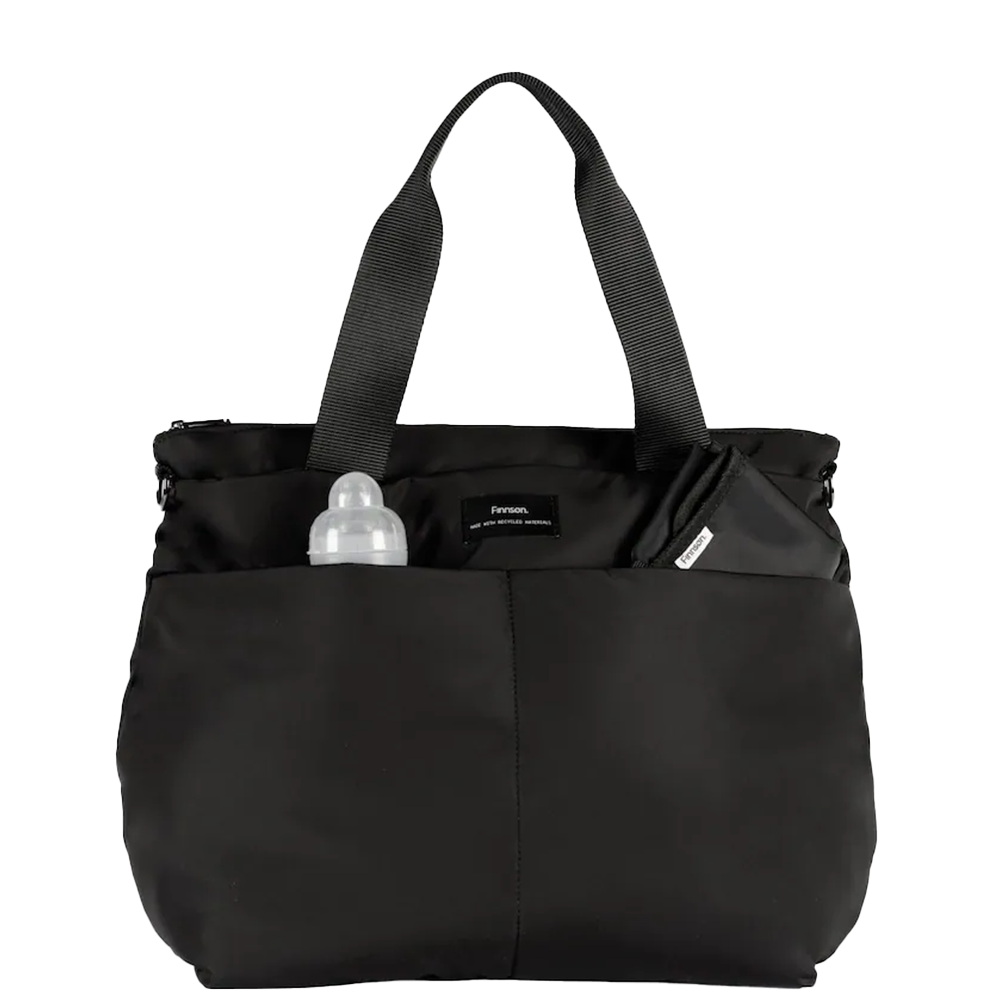 Finnsøn  Eco Wickeltasche mit Wickelunterlage 'SIGRID' Black - Online MY SNOWFLAKE