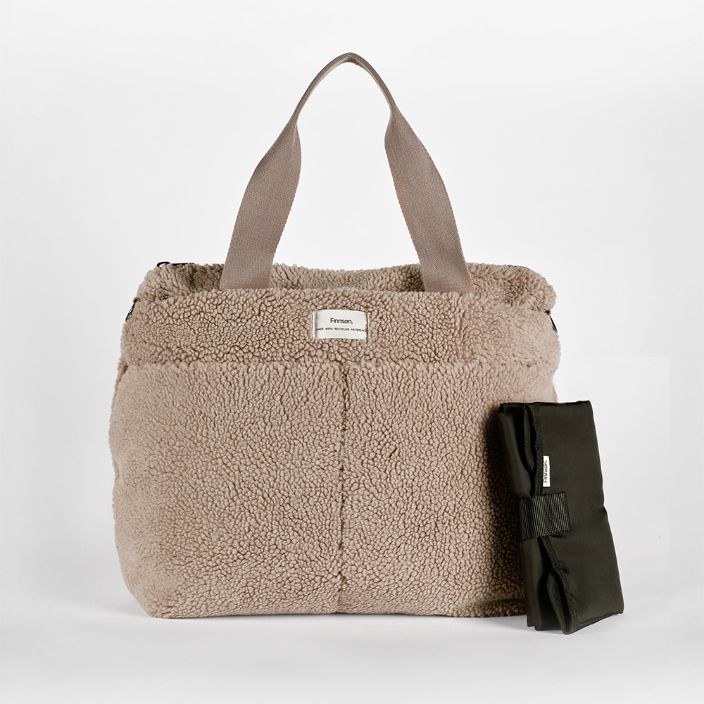 Finnsøn  Eco Wickeltasche mit Wickelunterlage 'SIGRID' Beige