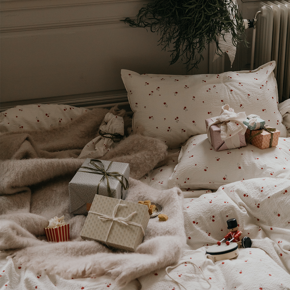 Garbo & Friends Seersucker Duvetbezug 140 x 200 cm Poppy