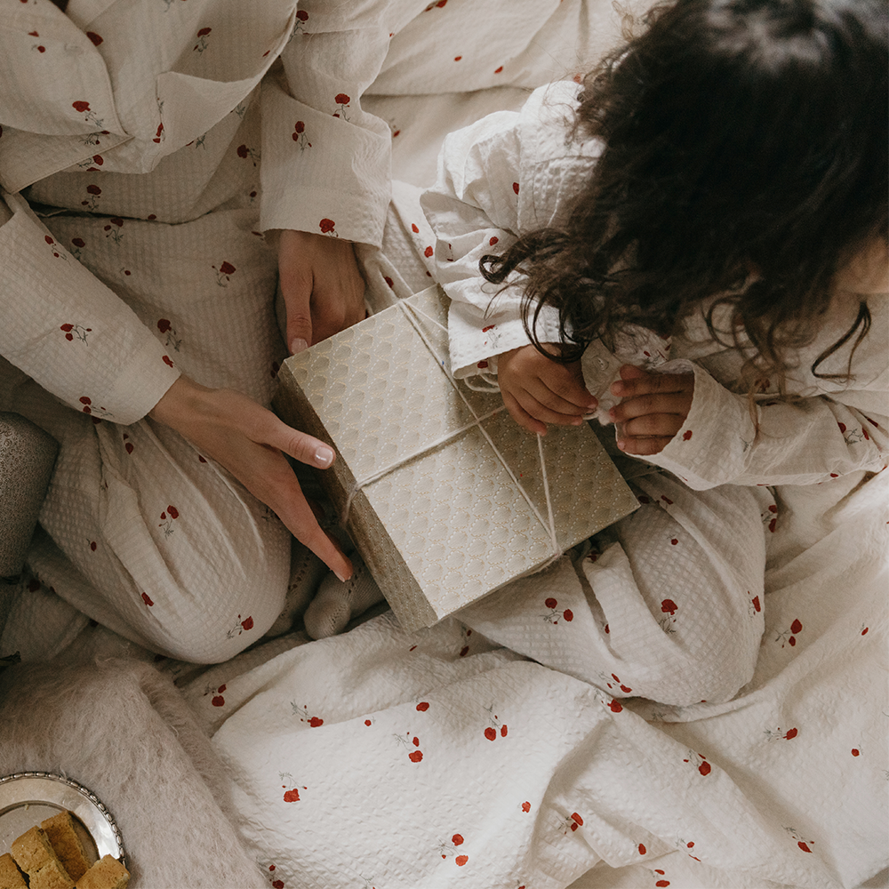 Garbo & Friends Seersucker Duvetbezug 140 x 200 cm Poppy