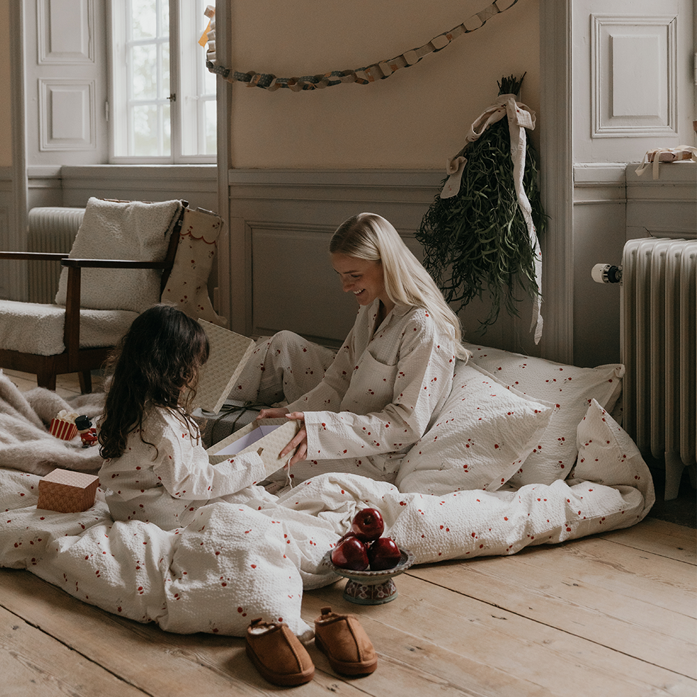 Garbo & Friends Seersucker Duvetbezug 140 x 200 cm Poppy