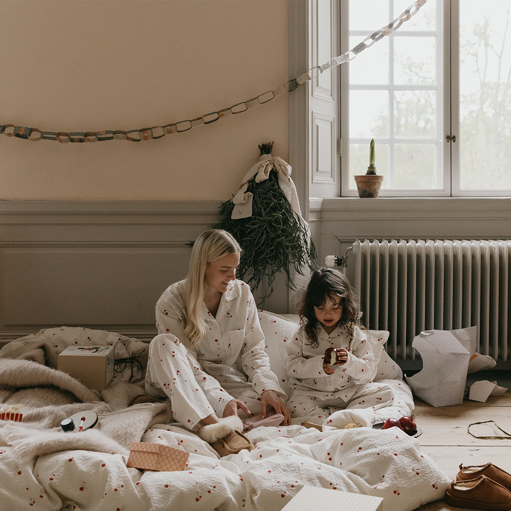 Garbo & Friends Seersucker Duvetbezug 140 x 200 cm Poppy