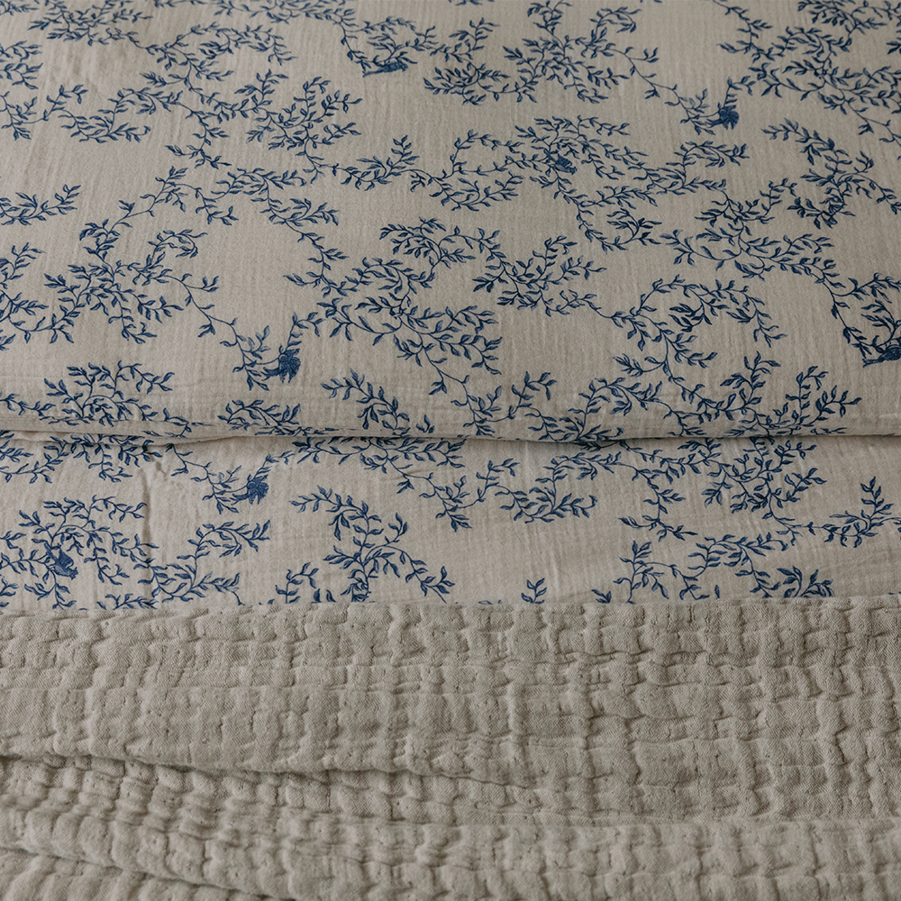 Garbo & Friends Musselin Fixleintuch 90 x 200 cm Jardim