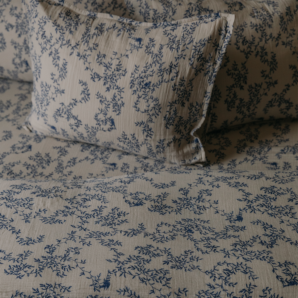 Garbo & Friends Musselin Fixleintuch 90 x 200 cm Jardim