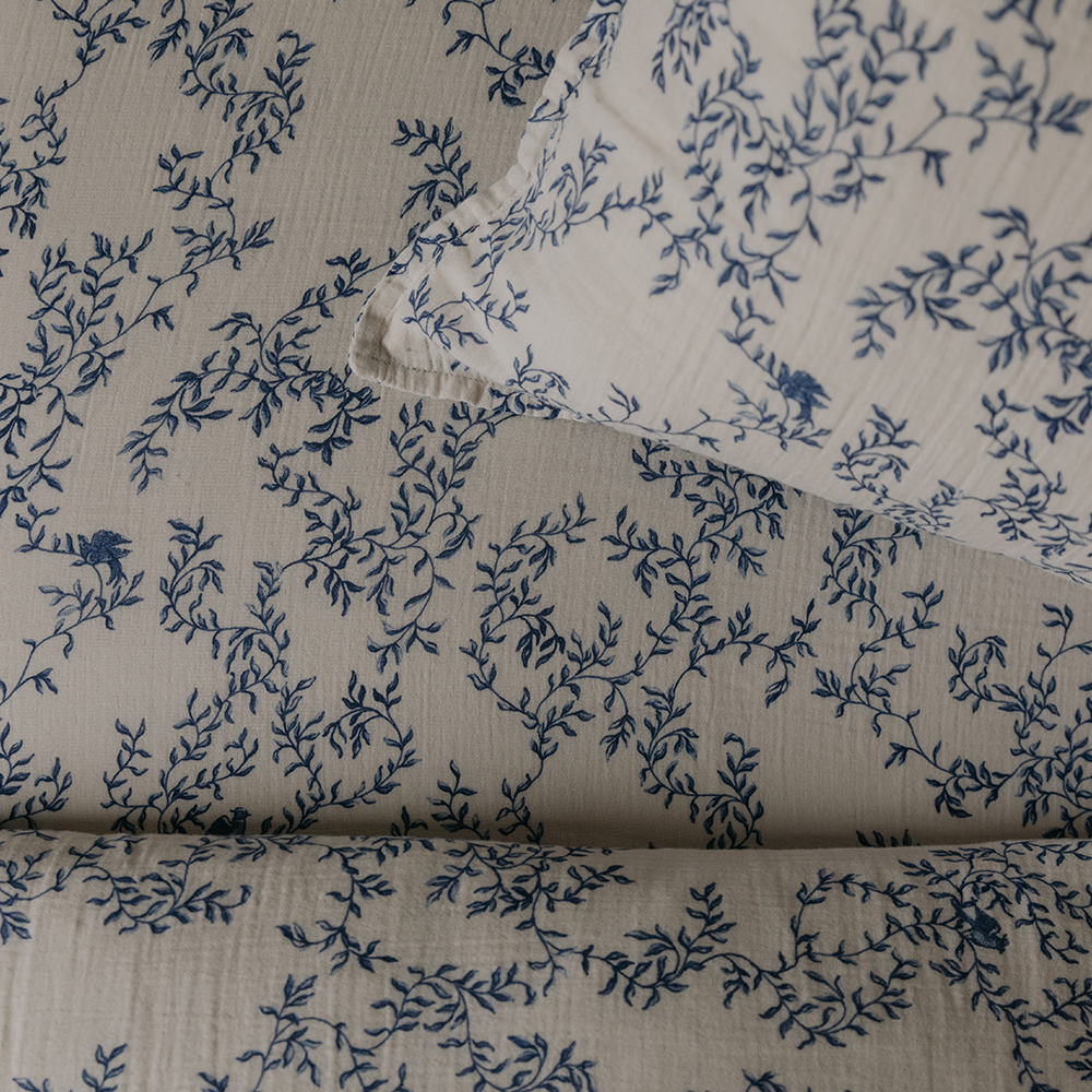 Garbo & Friends Musselin Fixleintuch 90 x 200 cm Jardim