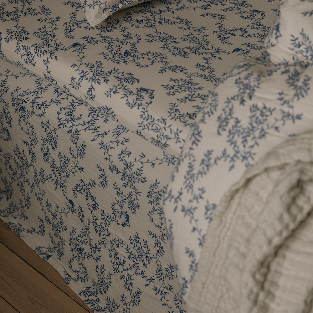 Garbo & Friends Musselin Fixleintuch 90 x 200 cm Jardim