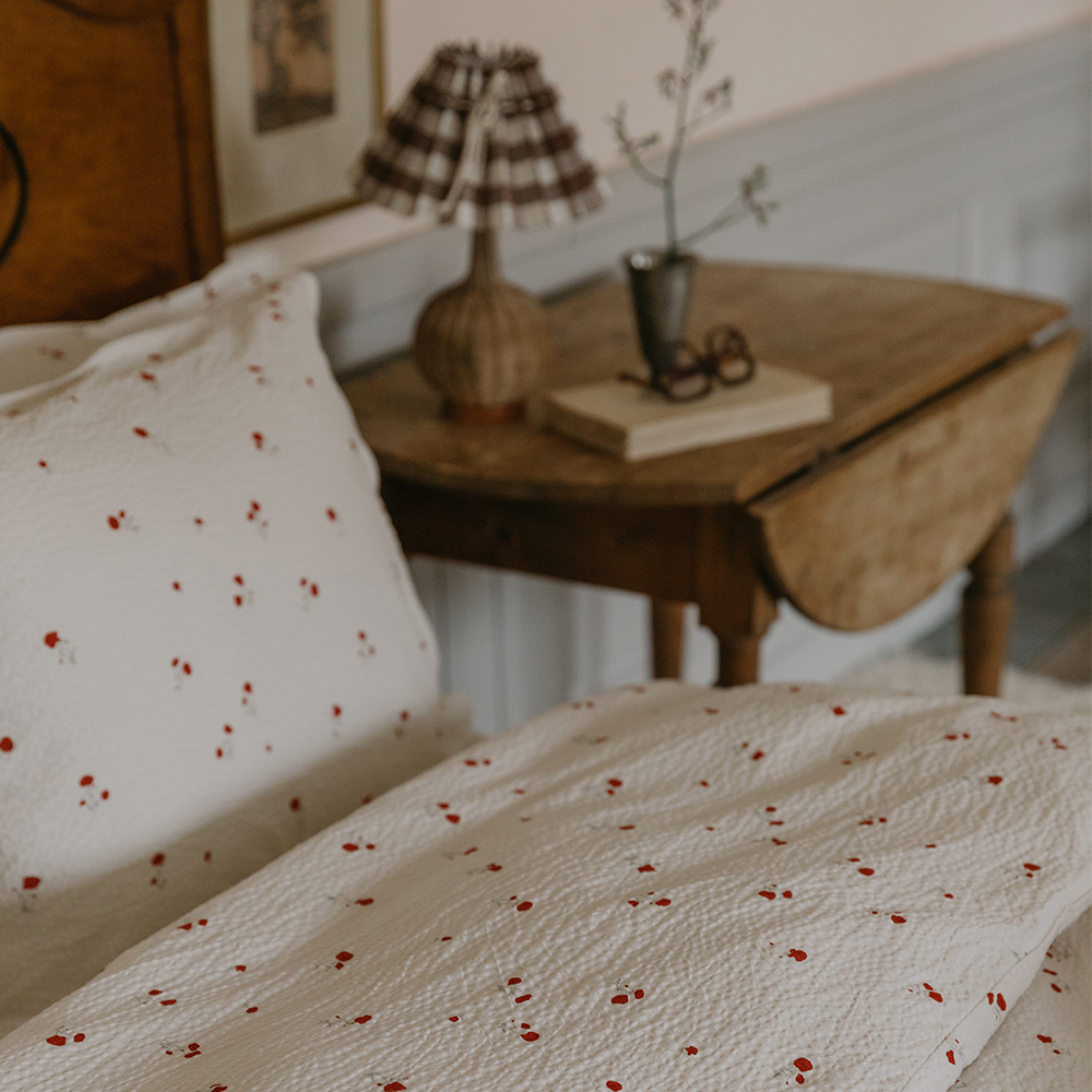 Garbo & Friends Seersucker Kissenbezug 50 x 70 cm Poppy