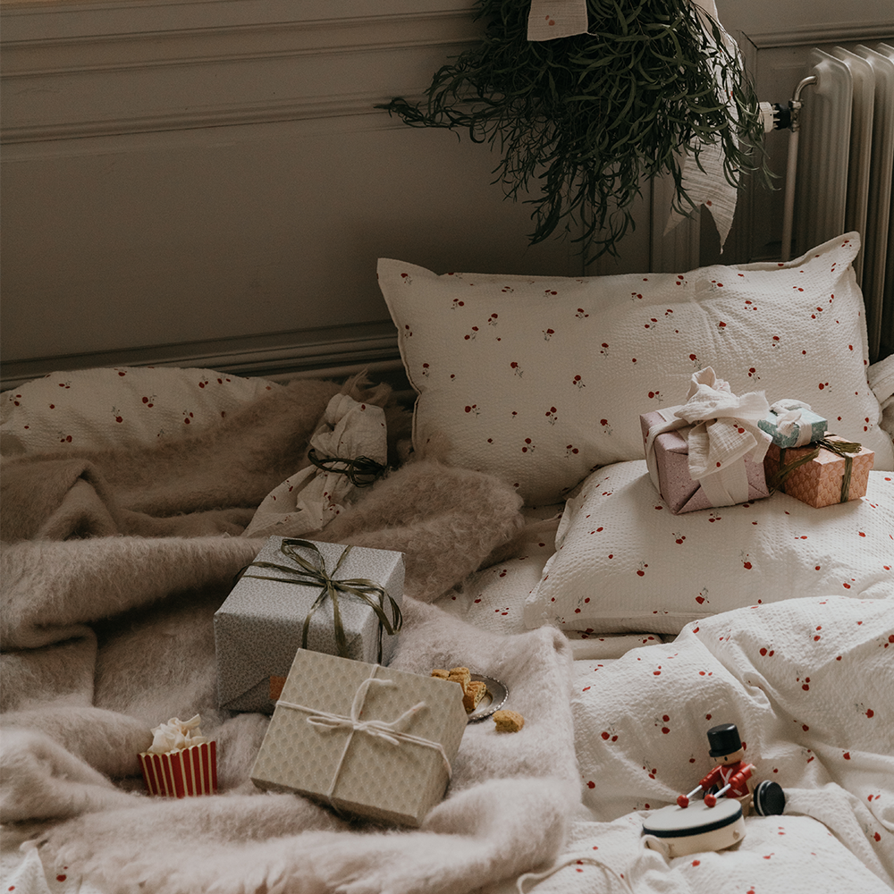 Garbo & Friends Seersucker Kissenbezug 50 x 70 cm Poppy