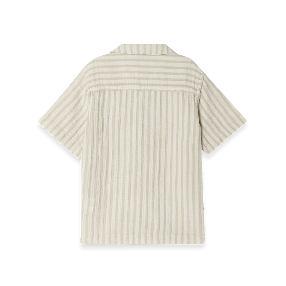 Garbo &amp; Friends  Musselin Hemd Stripes Pebble