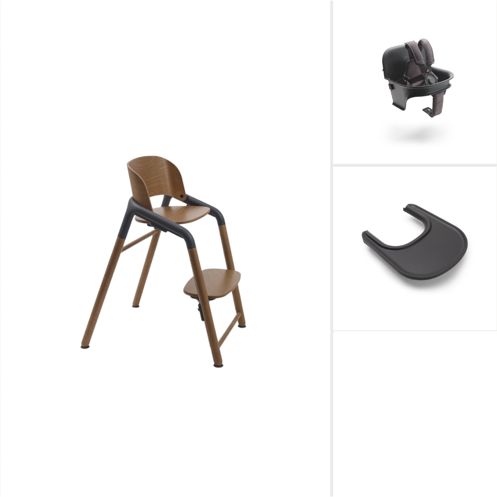 Bugaboo  Hochstuhl-Komplettset 'Giraffe'  Warm Wood/Grey - Online MY SNOWFLAKE