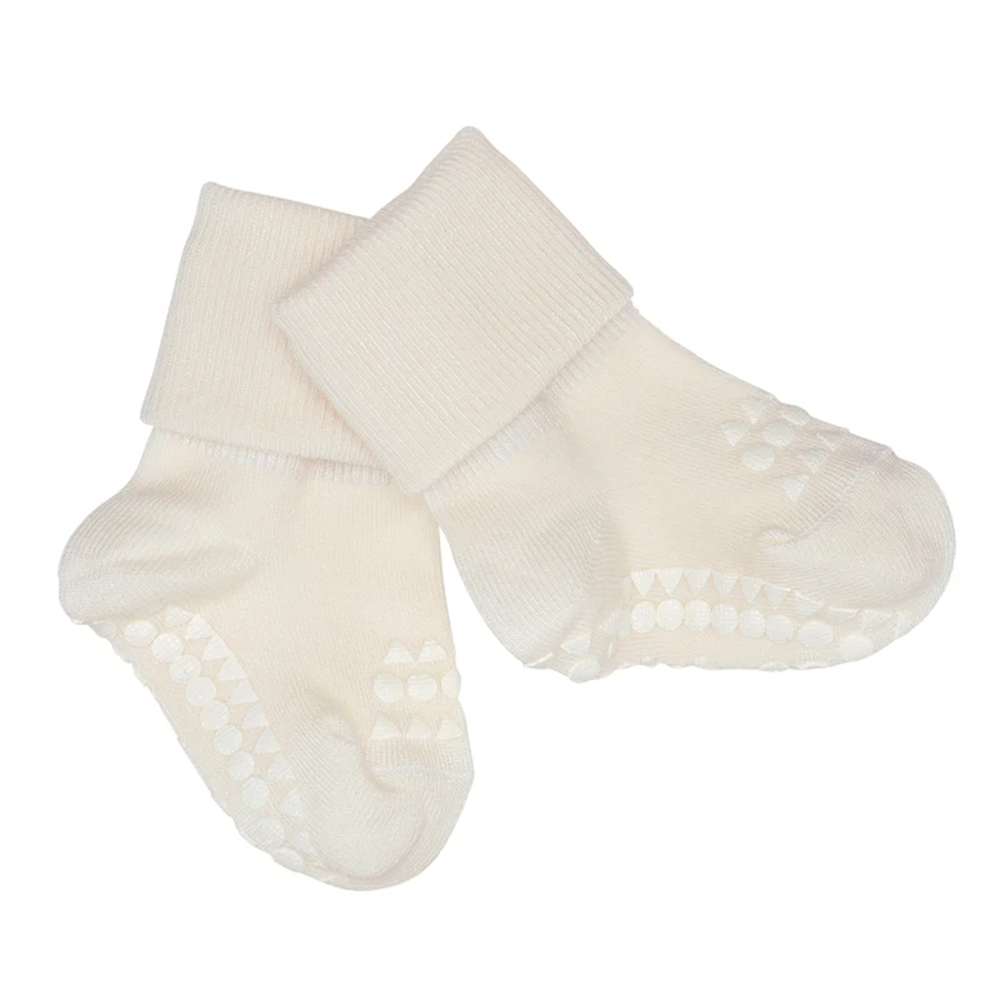 GoBabyGo Rutschfeste Grip-Socken aus Bambus Off White - Online MY SNOWFLAKE