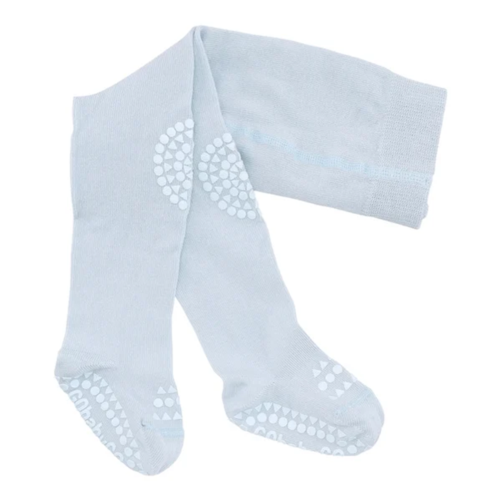GoBabyGo Rutschfeste Krabbelstrumpfhose aus Bambus Sky Blue - Online MY SNOWFLAKE