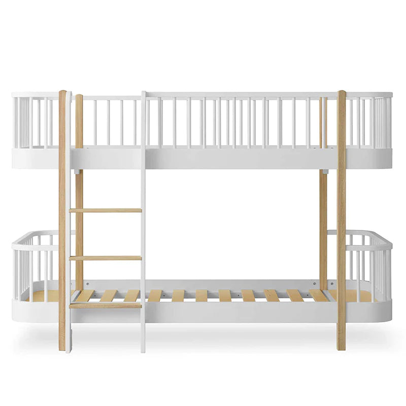 Oliver Furniture  Umbauset zwei Wood Original Einzelbetten zum Halbhohen Etagenbett  Weiss/Eiche - Online MY SNOWFLAKE