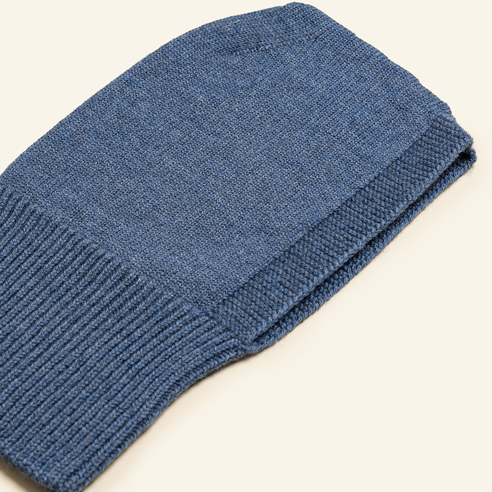 Hvid  Balaclava Sturmmütze 'Eddy' Denim