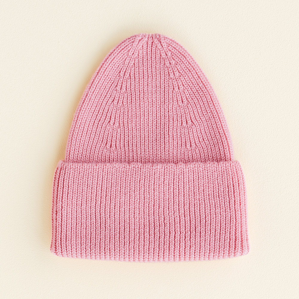 White Beanie Fonzie for Adults Cotton Candy