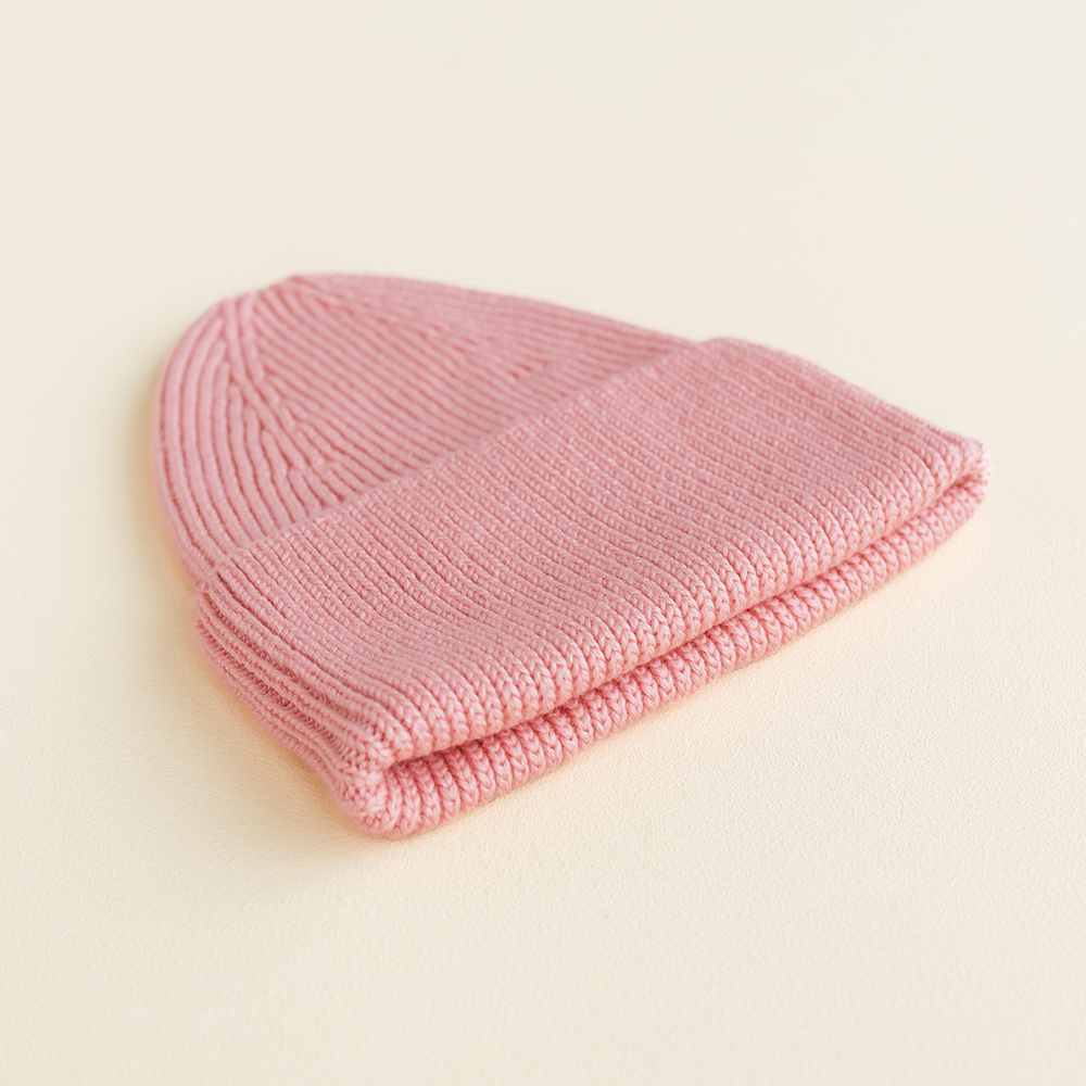 Hvid  Beanie Fonzie für Erwachsene Bubblegum