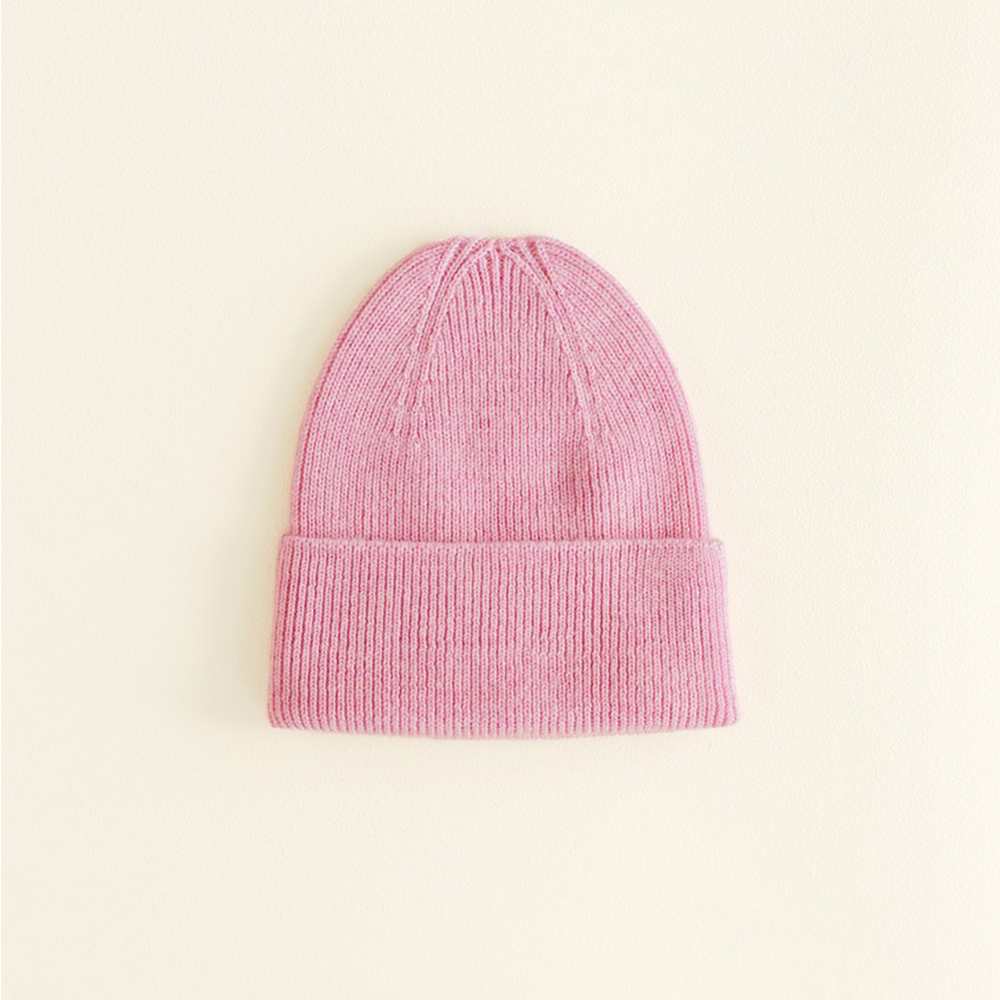 Hvid Newborn Beanie Fonzie Cotton Candy - Online MY SNOWFLAKE