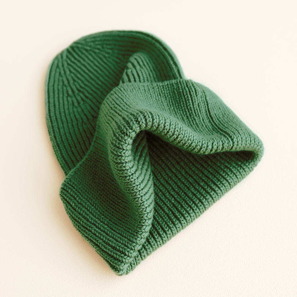 Hvid  Kids Beanie Fonzie Grass