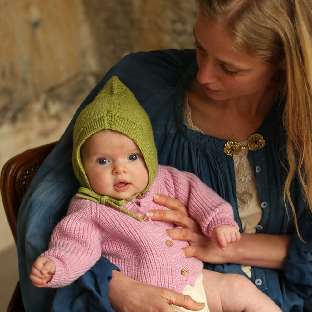 Hvid  Baby Cardigan 'Inga' Cotton Candy