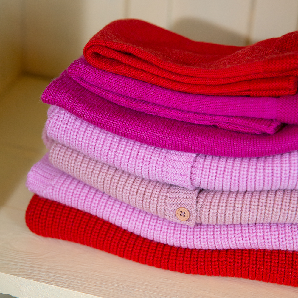 Hvid  Baby Cardigan 'Inga' Cotton Candy