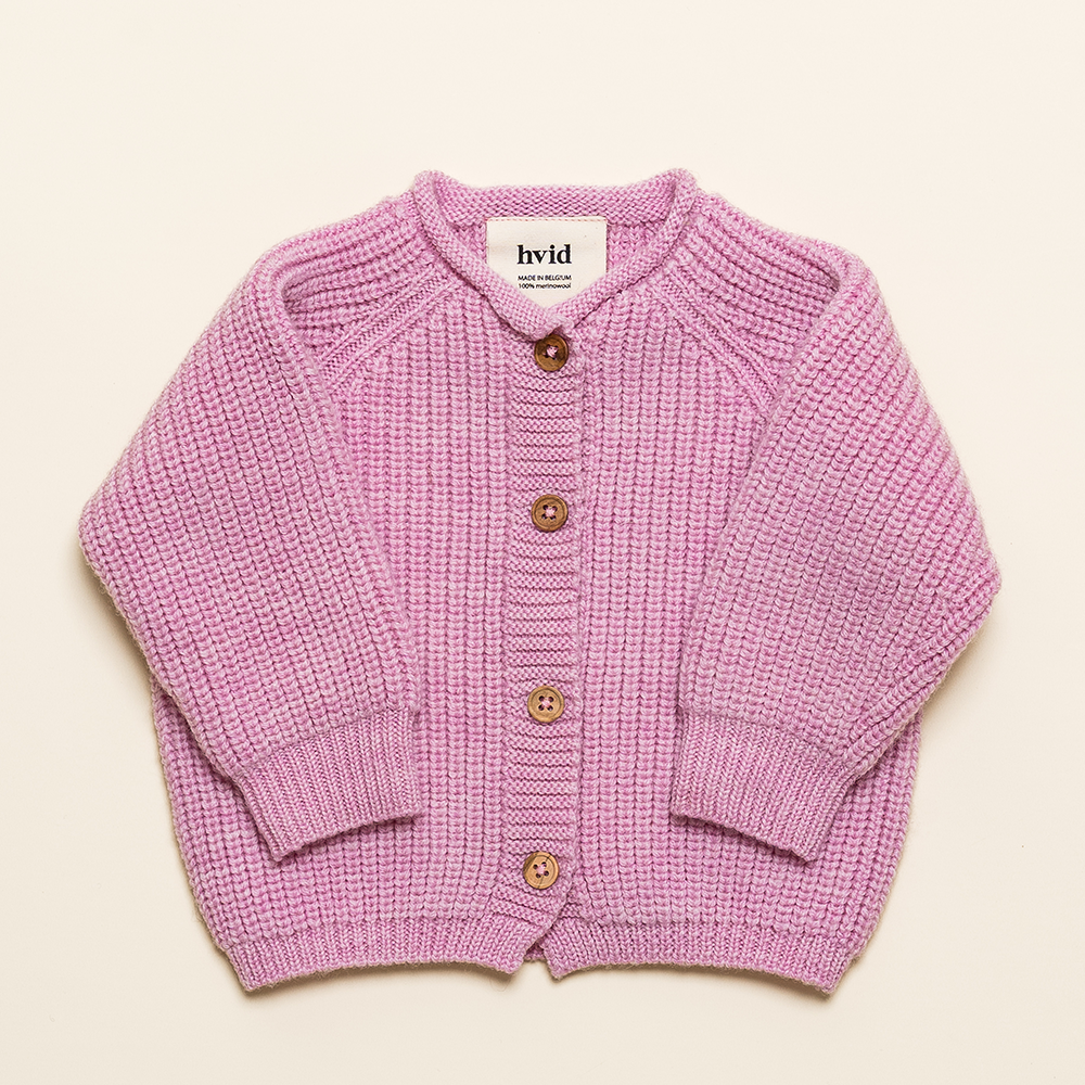 Hvid  Baby Cardigan 'Inga' Cotton Candy