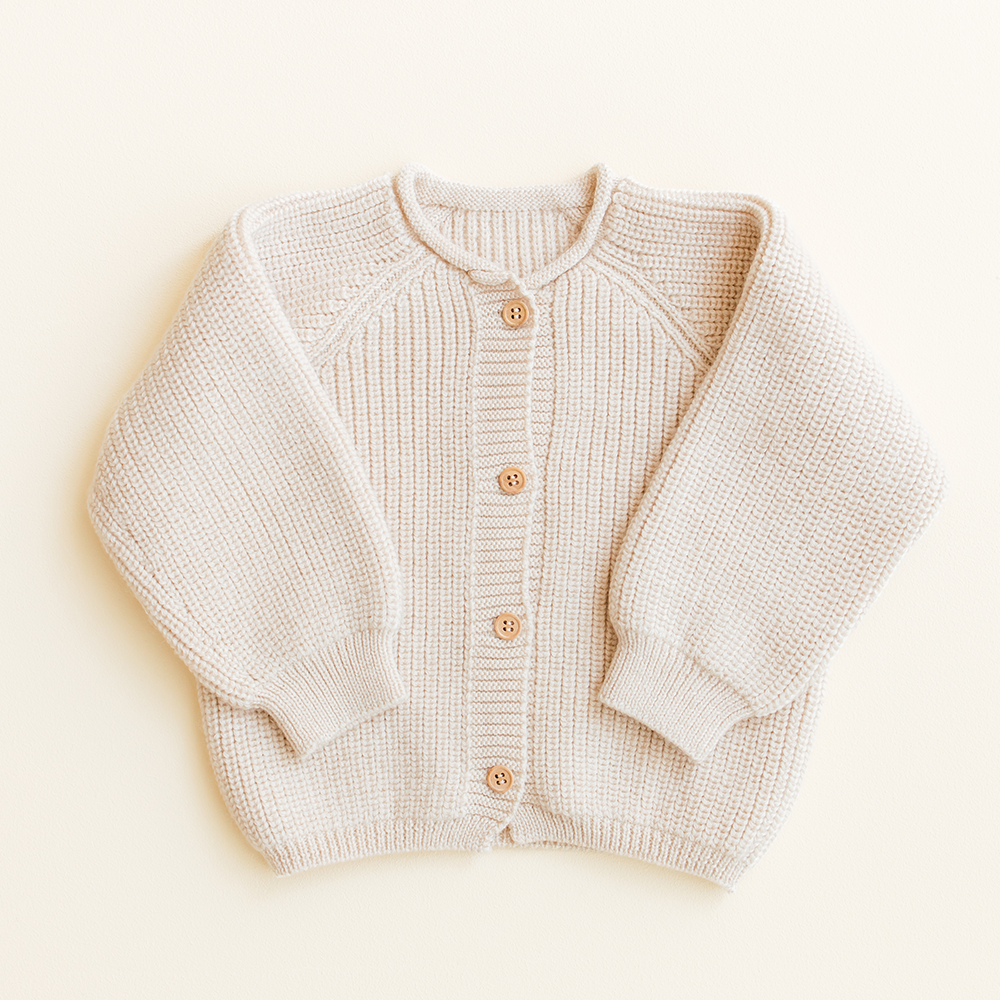 Hvid  Baby Cardigan 'Inga' Cream