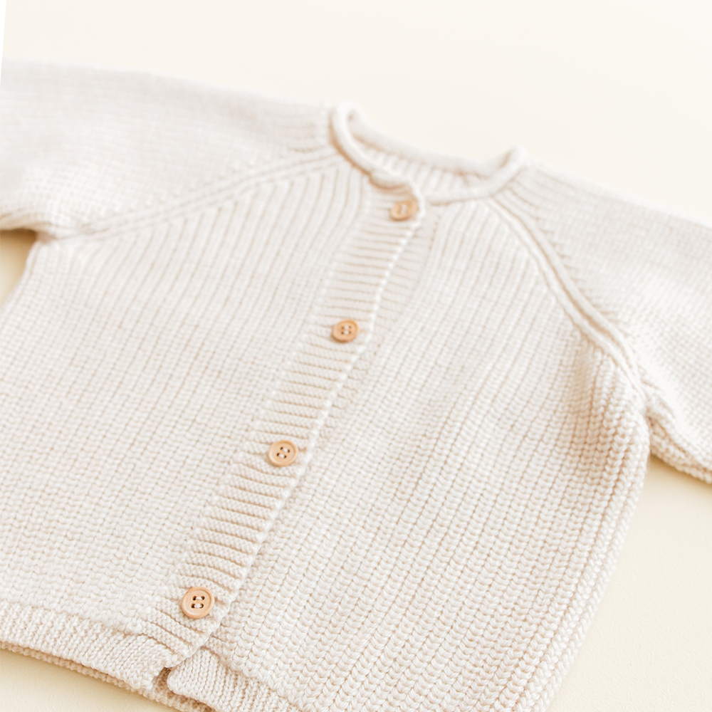 Hvid  Baby Cardigan 'Inga' Cream