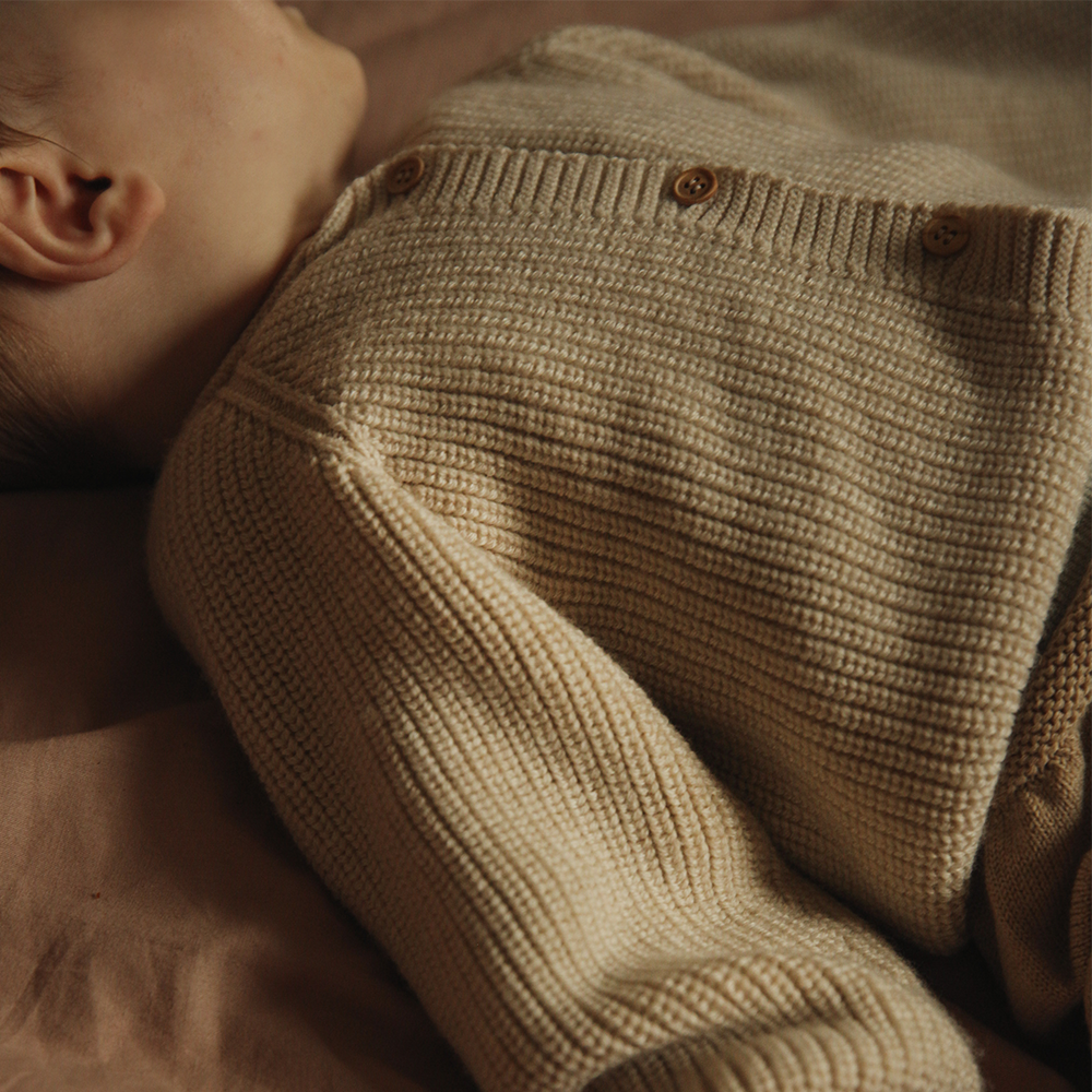 Hvid  Baby Cardigan 'Inga' Cream