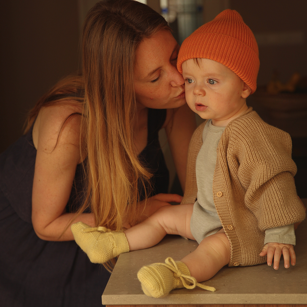 Cardigan bébé Inga sable