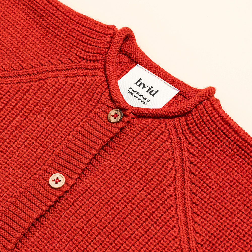 Hvid  Baby Cardigan 'Inga' Rot
