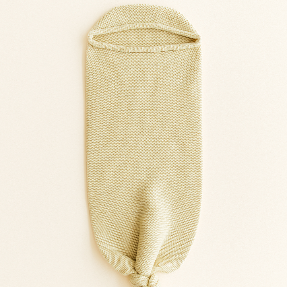 Hvid Strick Cocoon Light Yellow