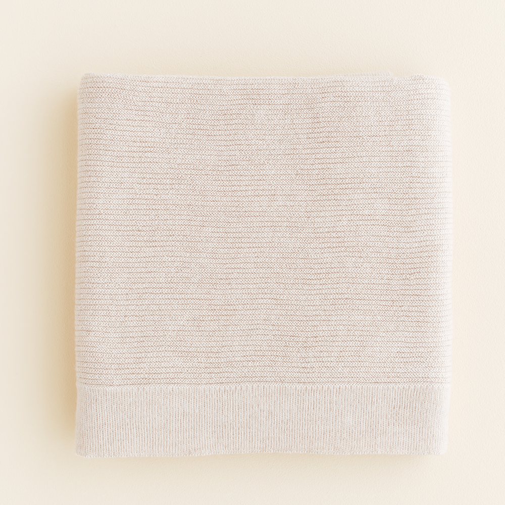 Hvid  Babydecke 'Gust'  Cream - Online MY SNOWFLAKE