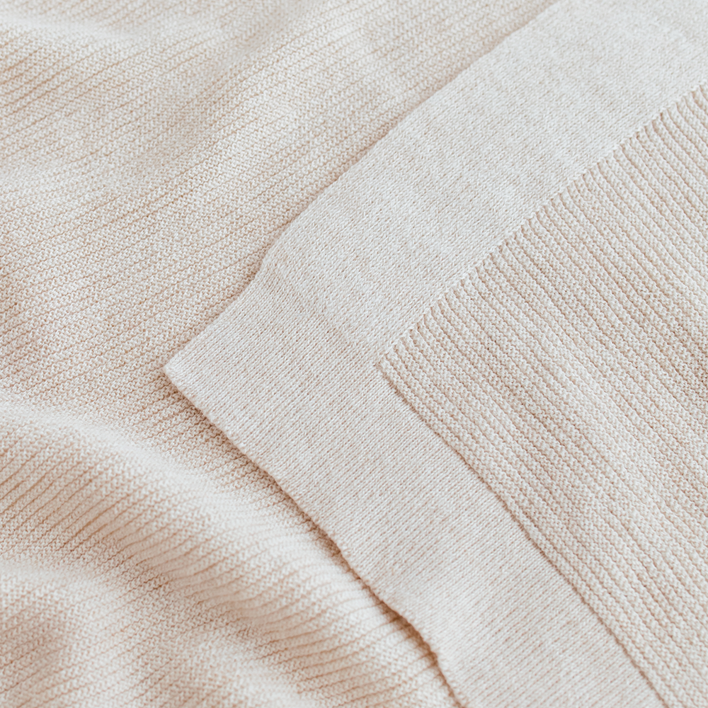 Hvid  Babydecke 'Gust'  Cream - Online MY SNOWFLAKE