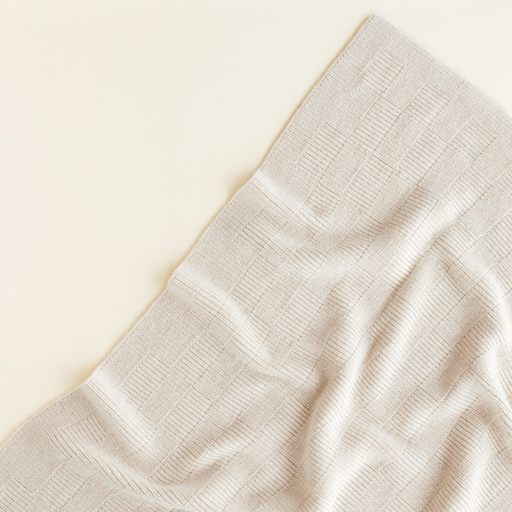 Hvid  Babydecke 'Ivy' Cream
