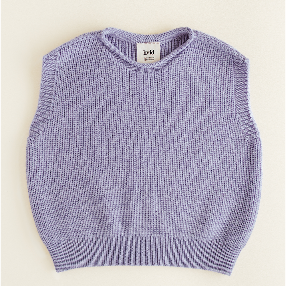 Hvid  Kinder Strickweste 'Harvey'  Lilac