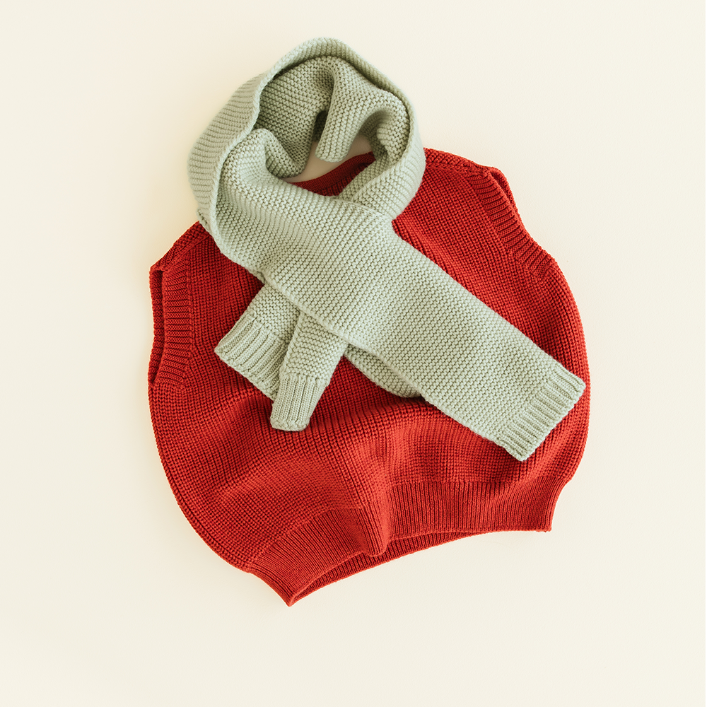 Hvid  Kinder Strickweste &#39;Harvey&#39;  Red