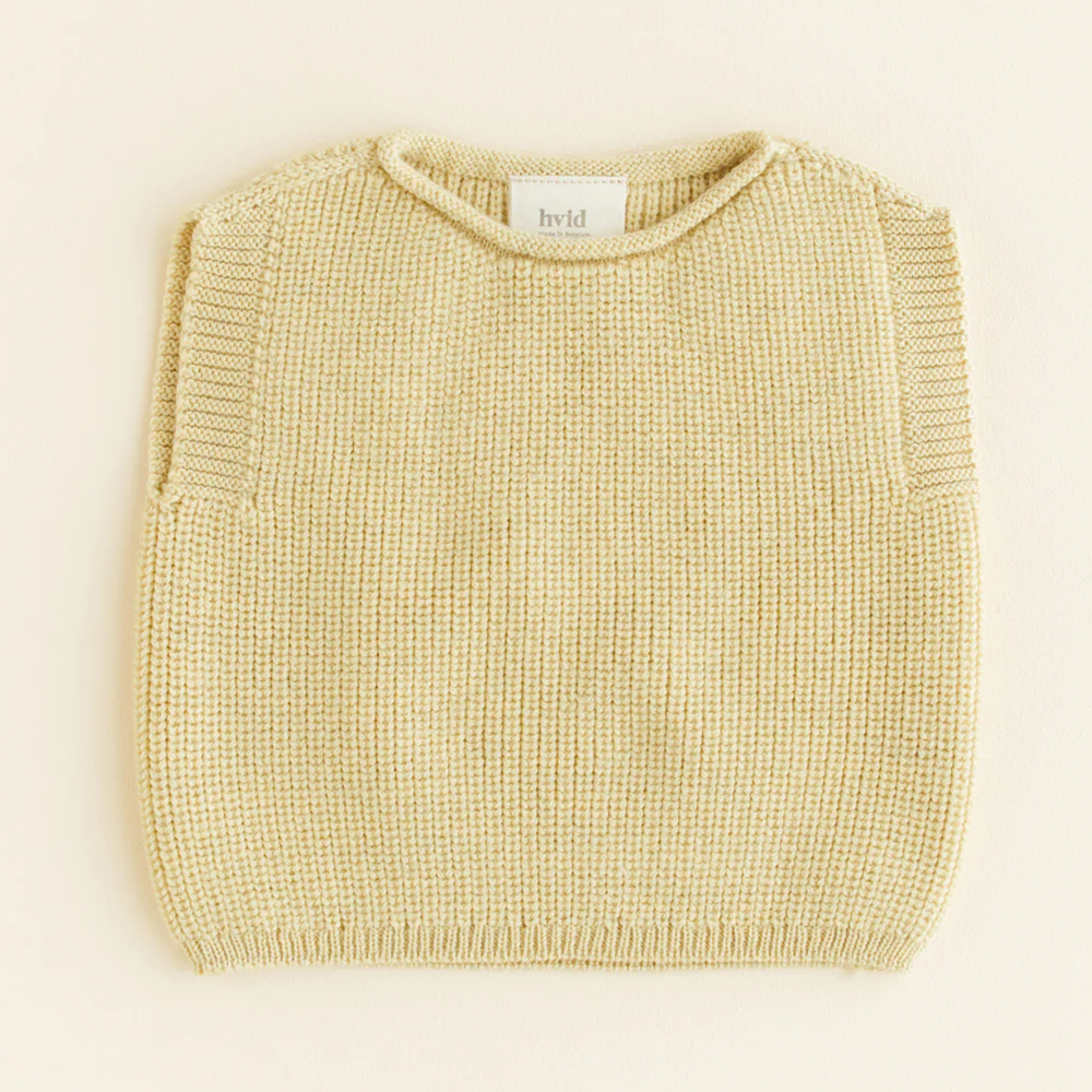 White Baby Knitted Vest 'Harvey' Light Yellow