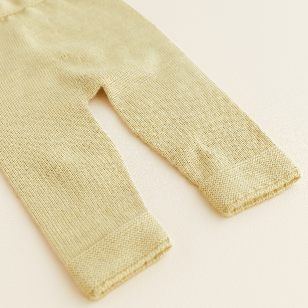 Hvid  Baby Strickhose 'Guido'  Light Yellow