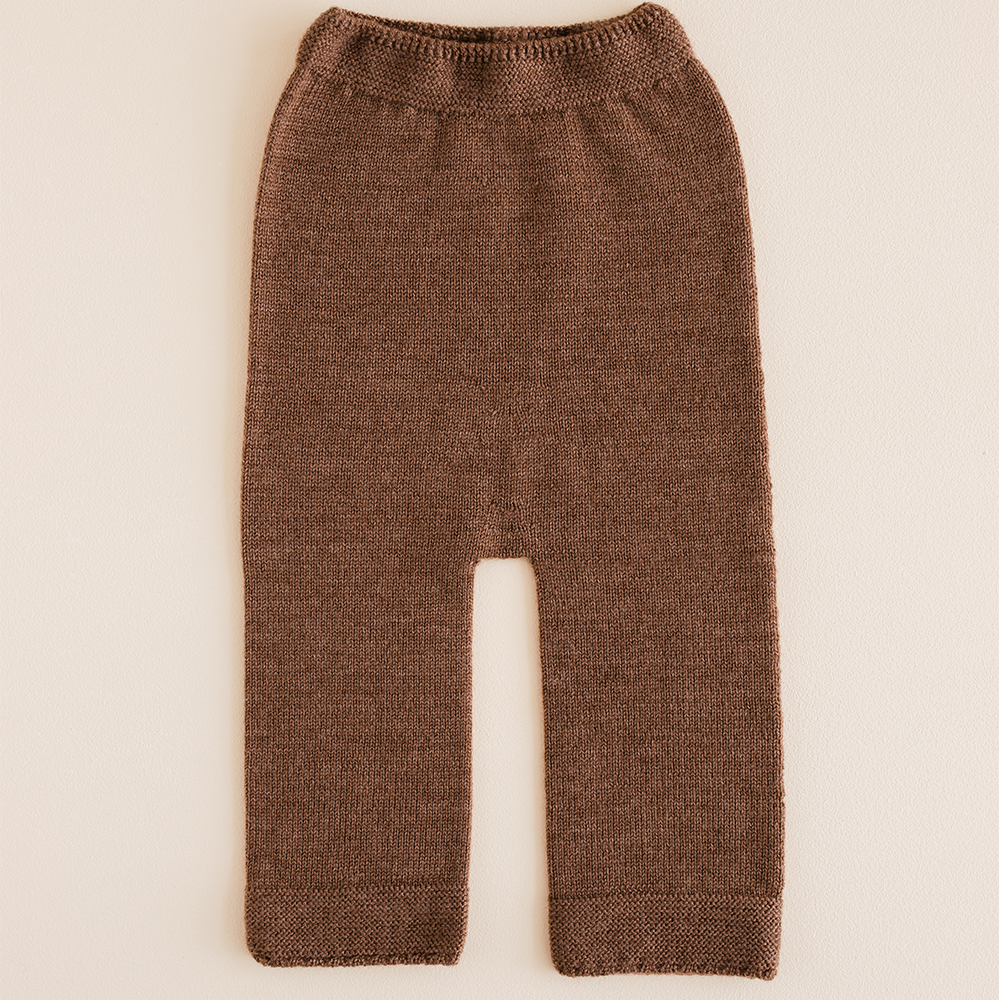 Hvid  Baby Strickhose 'Guido'  Mocha